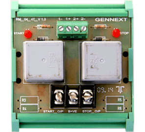 RM-04-4T Engine Start/Stop 70A Relay Card with Din Rail